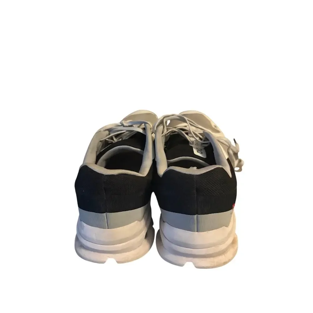 On Running Mens Cloudrunner Sneakers White Gray Black Trim Size M12